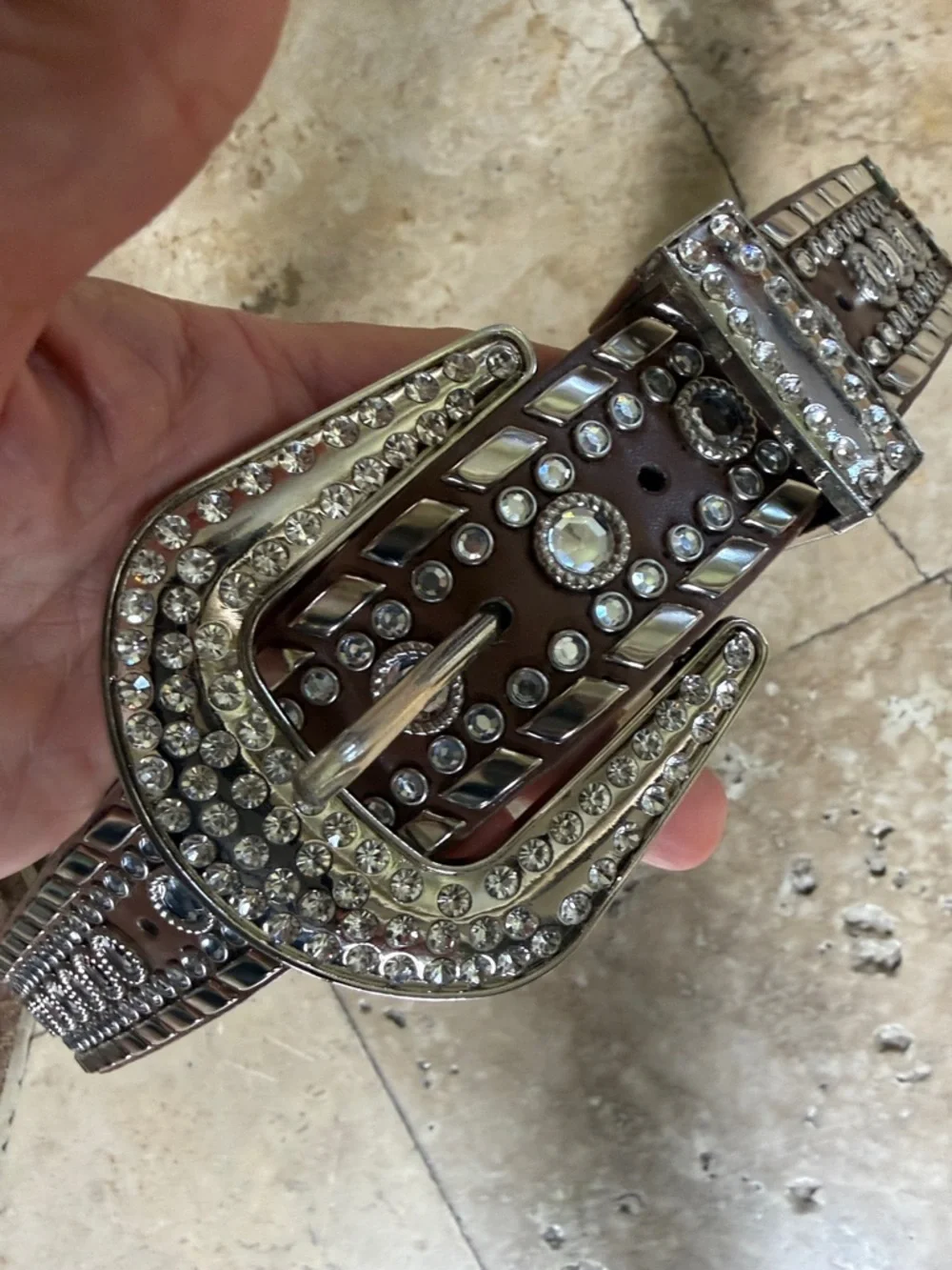 RHINESTONE ladies western belt NWOT, perfect condition size medium